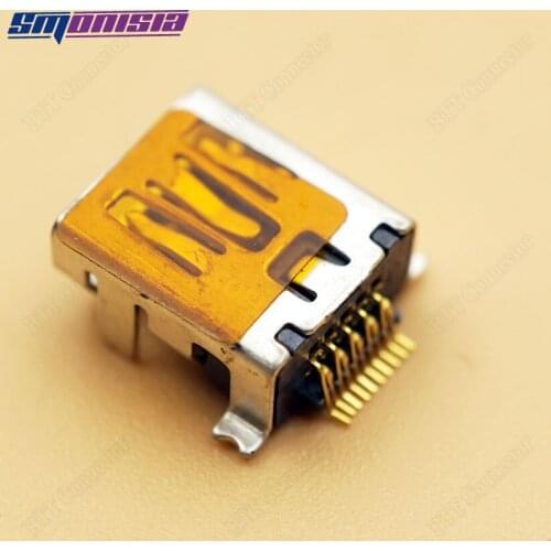 Smonisia 100pcs Mini USB Female Phone Connector for Philipe USB Socket