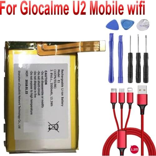3500mAh 3.8V for glocalme U2 U2S U2CS Mobile wifi battery E1 BATTERY