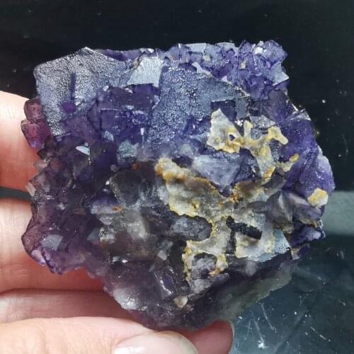 70.2gNatural rare purple fluorite mineral specimen stone aura HEALING CRYSTAL QUARTZ GEM home decoration teaching collection