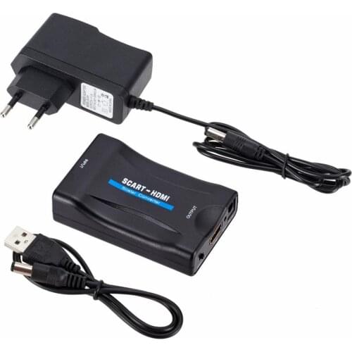 Scart To HDMI 720P 1080P@60Hz Converter adapter video converter