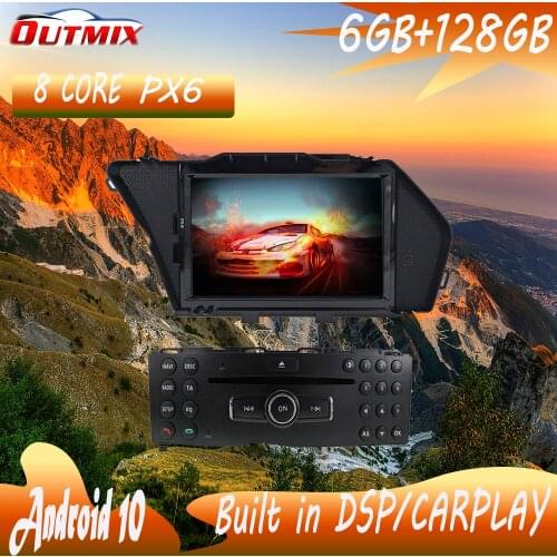 Android 10 multimedia player navigation IPS HD Screen for BENZ GLK GLK X204 GLK 300 GLK 350 CAR DVD 6GB+128GB head unit DSP