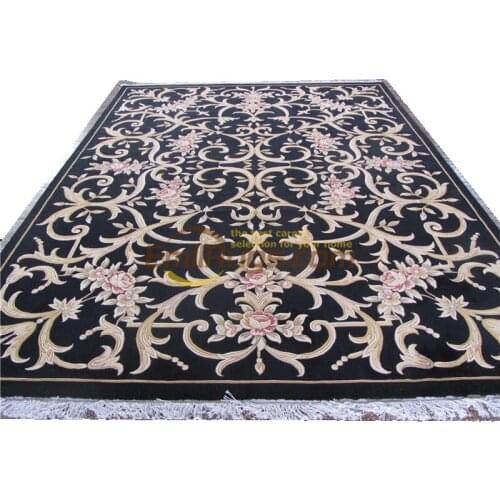 Carpet bedroom woven carpet Antique savonery Reversible Home Decoration Square Vintagecarpet for bathroomroom carpetroom mat