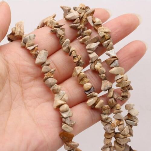 Natural Stone Beads irregularly Shaped Picture Stone Loose Spacer Beaded For Jewelry Making DIY Bracelet Necklace Accessories