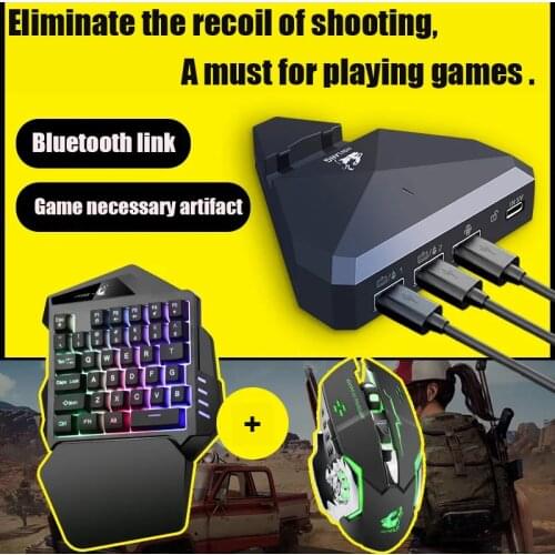 PUBG Gamepad Controller Plug And Play Wired Connection Mobile Phone Gaming Converter Keyboard Mouse Adapter For