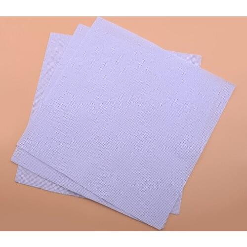 3pcs Handcraft Craft Cotton Cross Stitch Aida Cloth 11 Count Needlework Embroidery Fabric Canvas 30X30CM