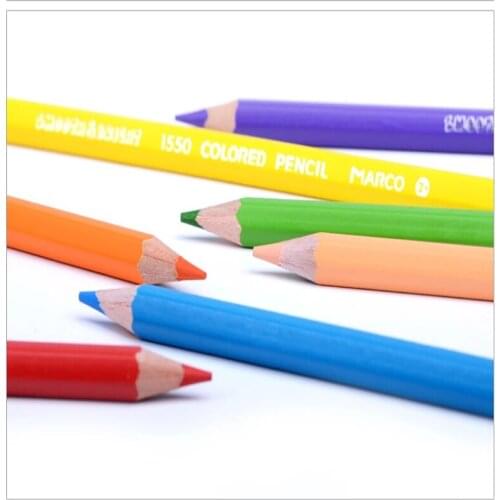 12/24/36 Marco1550 Colors Color Pencils Pencils Thick Pencils Color Pencils Oily Color Lead Suit Childrens Student Series