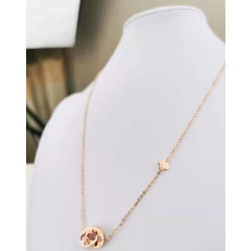 Korean fashion necklace steel