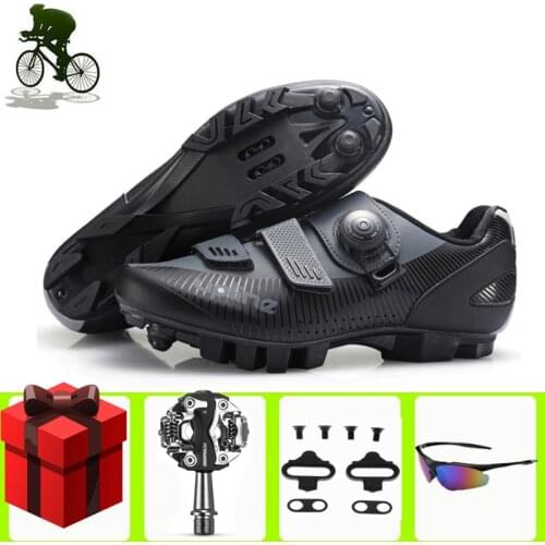 Sapatilha Ciclismo Mtb Cycling Shoes Men Mountain Bike Bicycle Professional Self-locking Breathable Sport Sneakers Women
