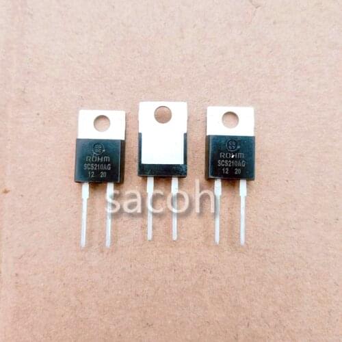 New Original 10PCS/Lot SCS210AG or SCS212AG or SCS215AG or SCS208AG SCS206AG SCS220AG TO-220 10A 650V SiC Schottky Barrier Diode