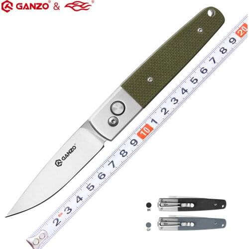 Ganzo Firebird G7212 F7212 F7211 G7211 58-60HRC 440C G10 or Wood Handle Folding Knife Survival Camping Hunting Pocket Knife