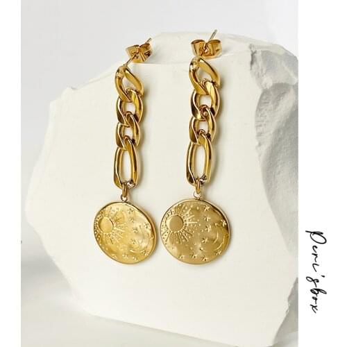 Peri'sBox Women's Gold Earrings