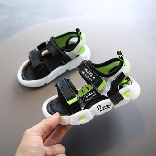 Infant Size 21-30 Summer Children Beach Sandals Boys Sandals Sport Shoes Kids Shoes Open Toe Arch Support Sport Sandals for Boys
