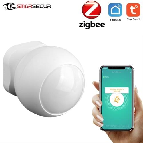 Tuya Smart life Zigbee PIR Sensor Motion Sensor Smart Life APP Wireless connect with Gateway Smart security alarm system