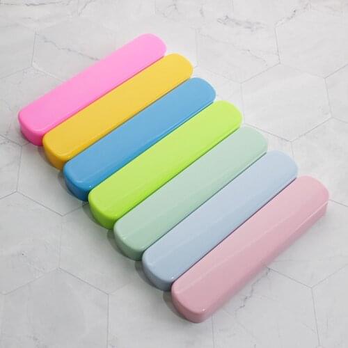 Universal Portable Eco-Friendly Travel Tableware Storage Box Food Grade Dinnerware Kitchen Fork Spoon Box Kid School Cutlery