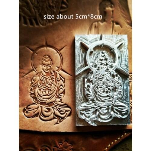 Buddha statue pattern Hand-work unique design leather working tools carving punches stamp craft tools