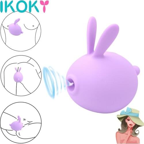 IKOKY IKOKY Nipple Sucker Massage Clitoris Vagina Stimulator Sex Toys for Women Sucking Vibrator Rabbit Dildo Vibrator