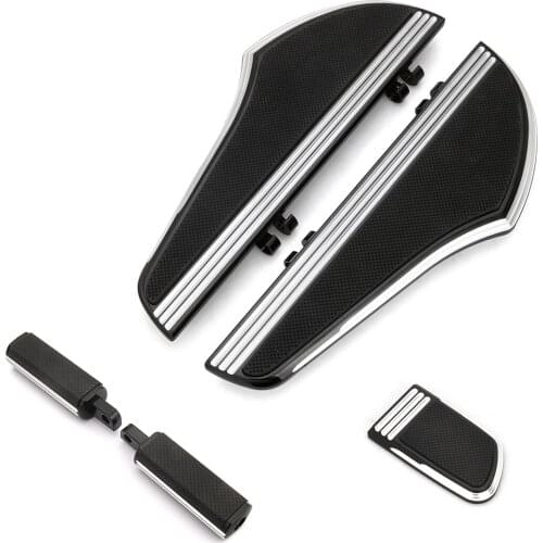 Defiance driver passenger Floorboards kits brake pedal cover for harley touring Electra glide FLHTKL 1980-2021