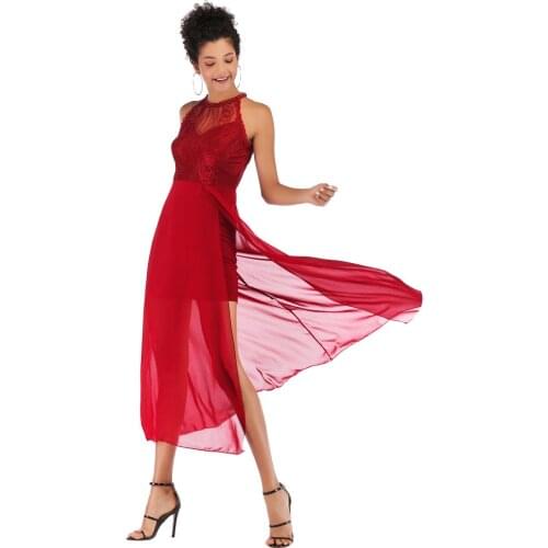 YYFS 2019 New Women Solid Chiffon Boho Style Party Dresses O Neck Mesh Temperament Slim Chiffon Dress Summer Vestido De Fiesta