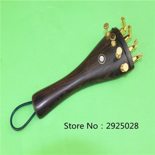 1 set ebony viola tailpiece golden fine tuners viola accessories Free Shipping