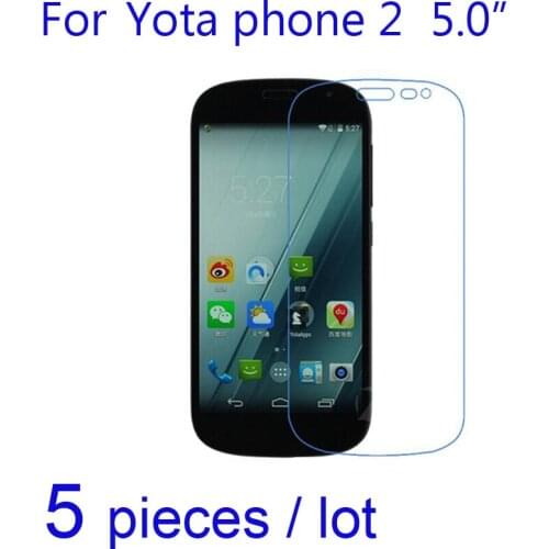 5pcs/lot Soft Screen Protectors for Yota Phone 2 Clear/Matte/Nano Explosion-proof Protective Film for Yotaphone 2 Front LCD Film