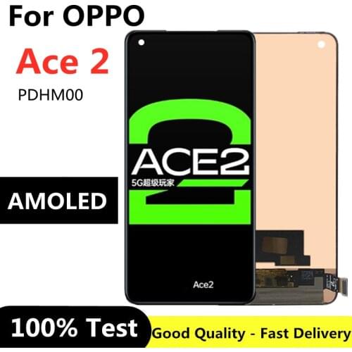6.55" AMOLED For Oppo Reno ACE2 Ace 2 LCD Touch Screen Digitizer Assembly For OPPO PDHM00 Ace2 ace2 LCD Replacement
