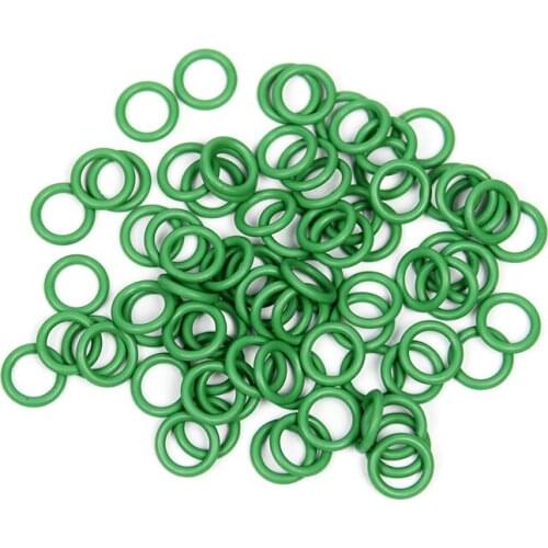 7.65x1.78mm) #6 R12 NBR Rubber O-Ring Seal Kit For Car A/C Compressors, Expansion Valves, Condensers, A/C Pipe Joint