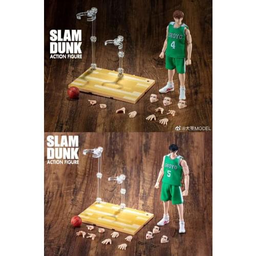 Animi SHOHOKU DASHENG Slam Dunk Shoyo Guard Fujima Kenji Toru Hanagata Green Sport Suit Action Figure Model Collection Toy PVC
