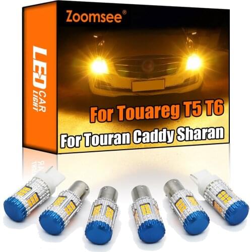 Zoomsee Canbus For VW Touareg Touran Caravelle Multivan Caddy Sharan No Hyper Flash Error Auto Lamp LED Turn Signal Light Bulb