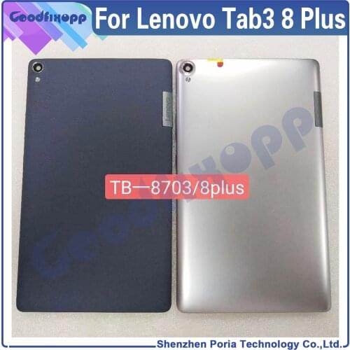 For Lenovo Tab3 8 Plus TB-8703F TB-8703X Tab3 8Plus Housing Door Rear Case Lid Battery Cover Back Cover Rear Cover Phone Lid
