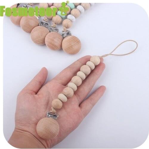 Fosmeteor Personalized Name Handmade Silicone Pacifier Chains Safe Teething Baby Teether Eco-friendly Teether Pacifier Chain