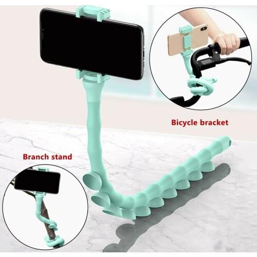 Hot Sale Cute Caterpillar Lazy Bracket Mobile Phone Holder Worm Flexible Phone Suction Cup Stand For Home Wall Desktop Bicycle