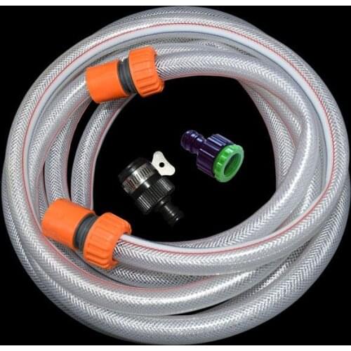 3/4" flexible garden hose Car wash kit Round Tap Connectors garden irrigation hose watering water pipe soft and odorless