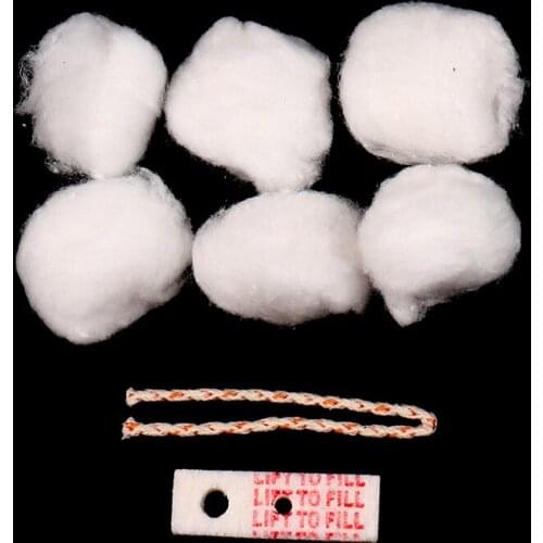 Kerosene Lighter General Oil Absorbent Cotton Core Wicks Cotton Pads Kit Lighter Replacement Accessories