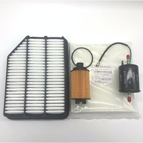 Filter Kit For 14-16 Chery Tiggo 3 Air Filter&Fuel Filter&Oil Filter&Carbin Filter E4G16 1.6L Filter Set