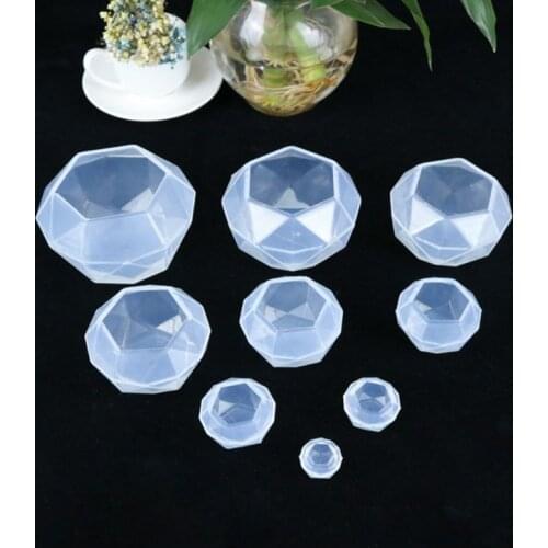 Crystal Epoxy Resin Mold Diamond Pendant Casting Mould Handmade DIY Crafts Ornaments Making Tools