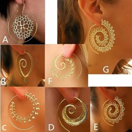 Yayi Fashion Individual Character Of BOHO Ethnic Wind Acts Role Ornament Hollow Out Water Drop Shape Alloy Oil Long Earring