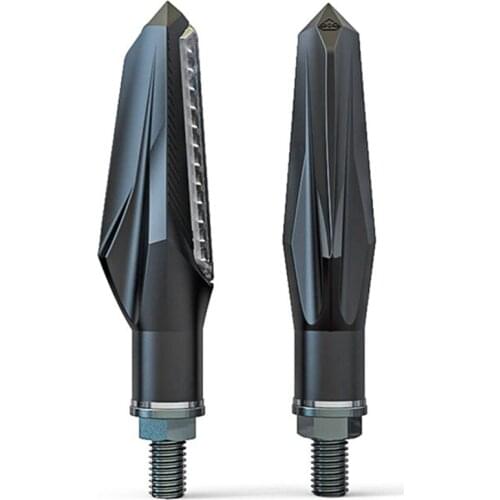 Motorcycle Turn Signal Tail Light LED Flowing Water Flashing Steering Wheel Brake/Driving Light DRL Flasher