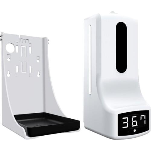 K9 Pro 1000ml Wall-mounted Thermometer With Soap Dispenser,with Alarm, Suitable For Use In Offices,home Schools And Communities