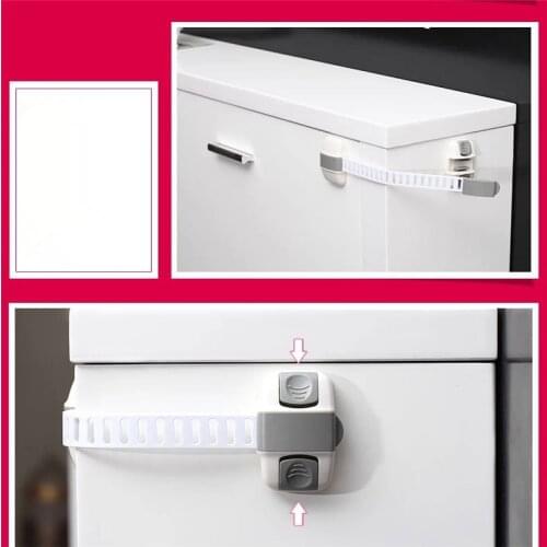 New Fashion Safety Lock Protection Drawer Cabinet Refrigerator Lock Child Safety Multifunctional Adjustable Drawer Lock