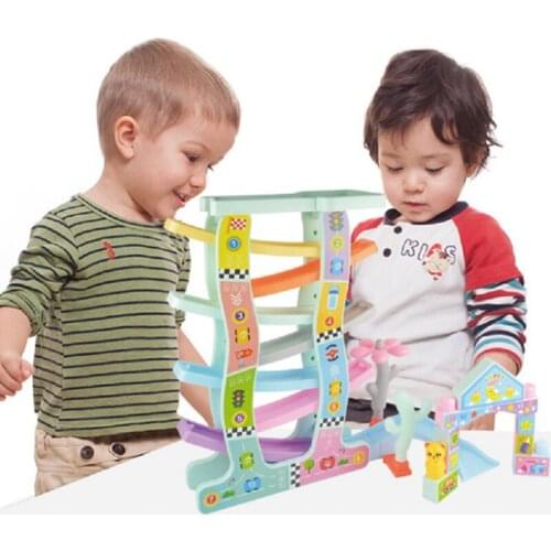 Preschool Kids Learning Toy Kids Puzzle Racing Track Toy 7-Layer/4-Layer Ramp Race Track ABS Eco-friendly Material
