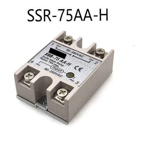 Original authentic SSR-75AA-H AC control AC solid state relay 75A free shipping high quality