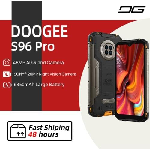 DOOGEE S96 Pro mobile phone Smartphone 48MP Round Quad Camera 20MP Infrared Night Vision Helio G90 Octa Core 8GB+128GB 6350mAh