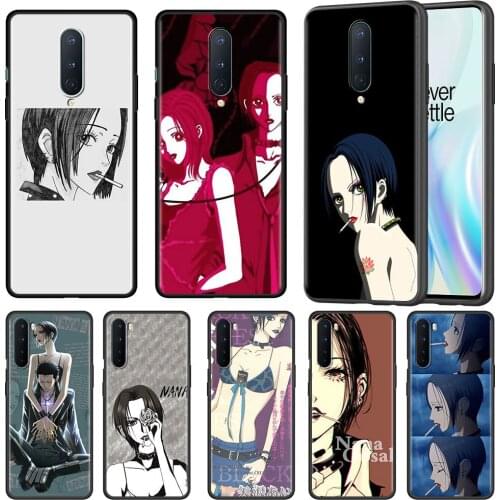 Shockproof Case For OnePlus 8T 7 8 Pro 9 Nord Z 7T N10 2 N100 N200 CE 9R 5G Black Soft Phone Cover Shell Hot Anime Nana Osaki