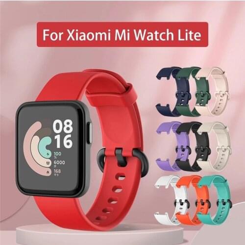 Straps Compatible with Xiaomi Mi Watch Lite and Redmi Watch Lite, Soft Silicone Breathable Replacement Bands