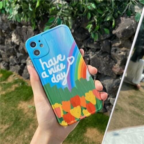 Retro oil painting summer Flowers Phone case For iPhone 11 Pro XS Max XR X 7 8 7 Plus silicone case cover for iPhone 7Plus Case