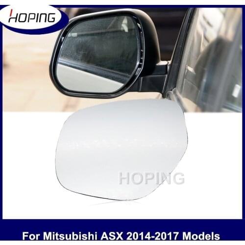 Hoping Exterior Rearview Side Mirror Glass Lens For Mitsubishi Outlander ASX 2014 2015 2016 2017 Rear View Lens