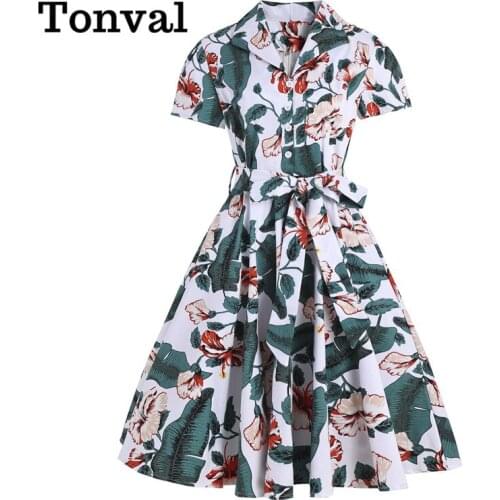 Летние платья из хлопка Tonval China At AliExpress