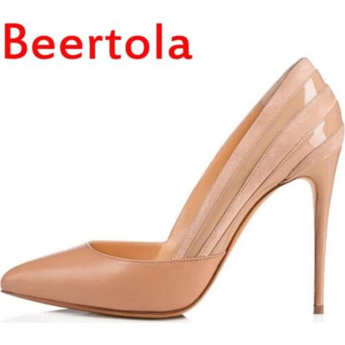 Patent Leather So Nice Kate Spring Pointed Toe Womens Pumps 2021 Party Wedding Shoes Brand Design High Heels Ladies 45 Size