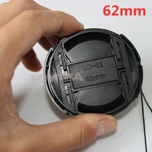 1PC 62mm/67mm/72mm/77mm/82mm Universal Digital SLR Camera Lens Cap Cover Keeper with Anti-losing Rope Cord Buckle Holder New