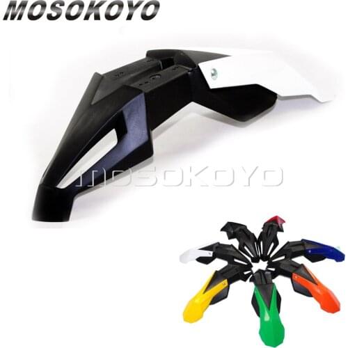Universal Supermoto Dirt Pit Bike Front Fender Motocross Enduro Mudguard Mud Cover for Yamaha DRZ KX YZ WR XR CRF RMZ KLX